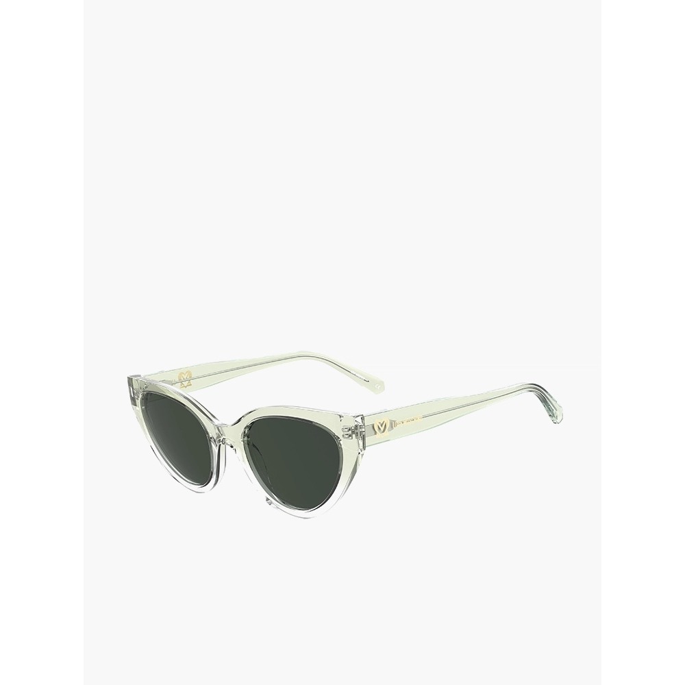 Love Moschino Women MOL064/S Cat Eye Sunglasses Transparent Green 53-20-140‎